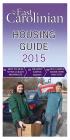 The East Carolinian, Housing Guide 2015